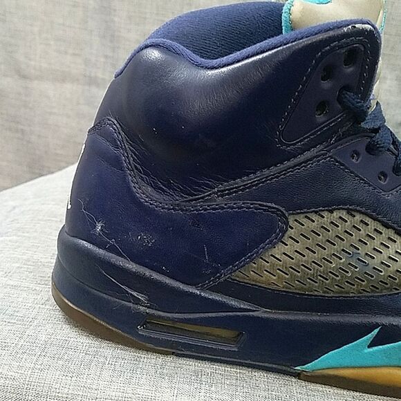 Nike Air Jordan 5 Retro Hornets Pre-Grape 2015 Blue - Men\'s sz 9.5 136027-405 main image 4